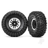 Traxxas Tyres & Wheels assembled - glued (TRX-4 satin beadlock wheels - Canyon Trail 1.9 Tyres) - 1 pair