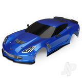 Body Chevrolet Corvette Z06 blue (painted decals applied)