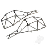 Tube chassis side section (left & right) (satin black chrome-plated)