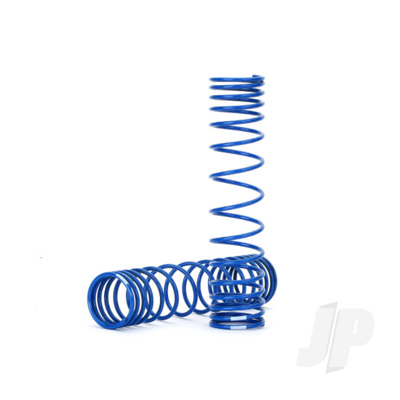 Spring shock front (blue) (GTR) (progressive 0.833 rate white stripe) (2pcs)