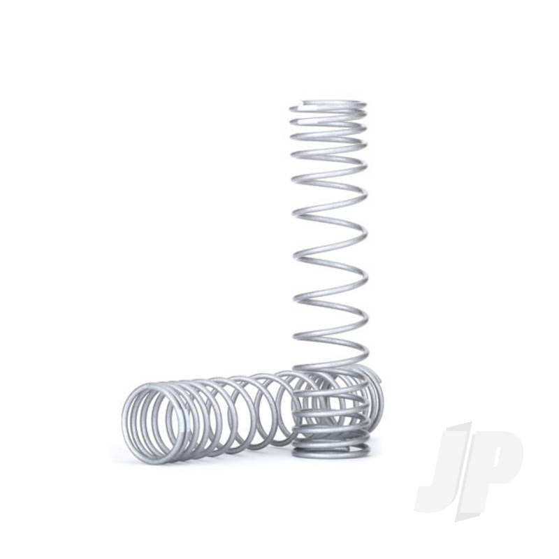 Spring shock front (silver) (GTR) (progressive 0.833 rate white stripe) (2pcs)