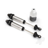 Shocks GTR 139mm silver aluminium (fully assembled with out springs) (rear threaded) (2pcs)