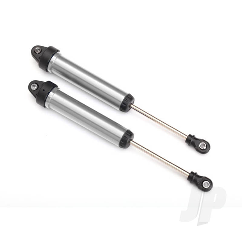 Shocks GTR 160mm silver aluminium (fully assembled with out springs) (rear no threads) (2pcs)