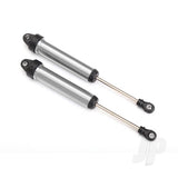 Shocks GTR 160mm silver aluminium (fully assembled with out springs) (rear no threads) (2pcs)