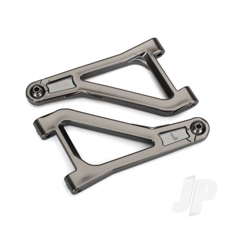 Suspension arms upper (left & right) (satin black chrome-plated) (assembled with hollow balls)