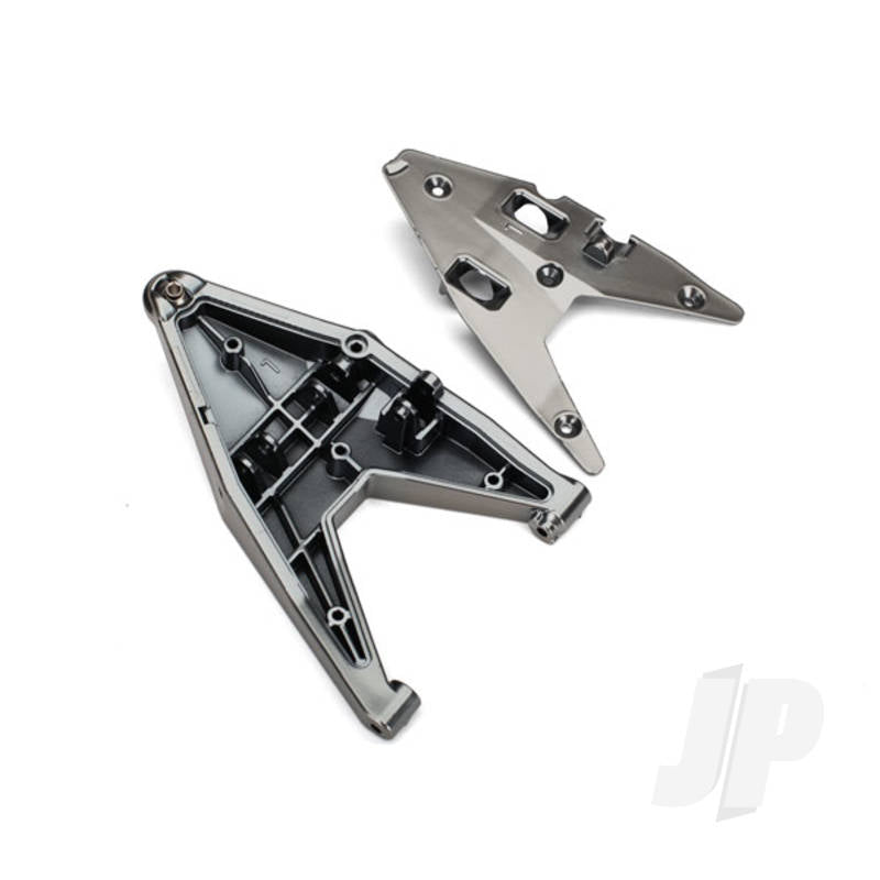 Suspension arm lower left / arm insert (satin black chrome-plated) (assembled with hollow ball)