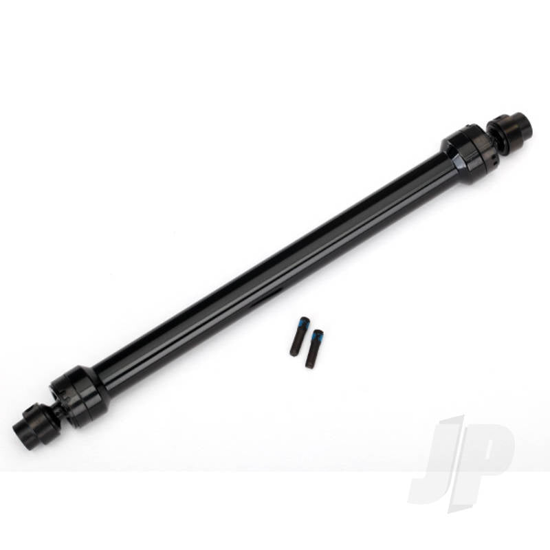 Driveshaft center rear 6061-T6 aluminium (black-anodized) (fully assembled) / 3mm screw pin (2pcs)