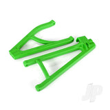 Suspension arms green rear (right) heavy duty adjustable wheelbase (upper (1pc) / lower (1pc))