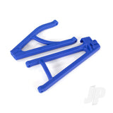 Suspension arms blue rear (right) heavy duty adjustable wheelbase (upper (1pc) / lower (1pc))