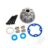 Carrier Differential (Aluminium) / x-ring gaskets (2pcs) / ring gear gasket / spacers (4pcs) / 12.2x18x0.5 metal washer