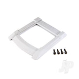 Skid plate roof (body) (white) / 3x12mm CS (4pcs)