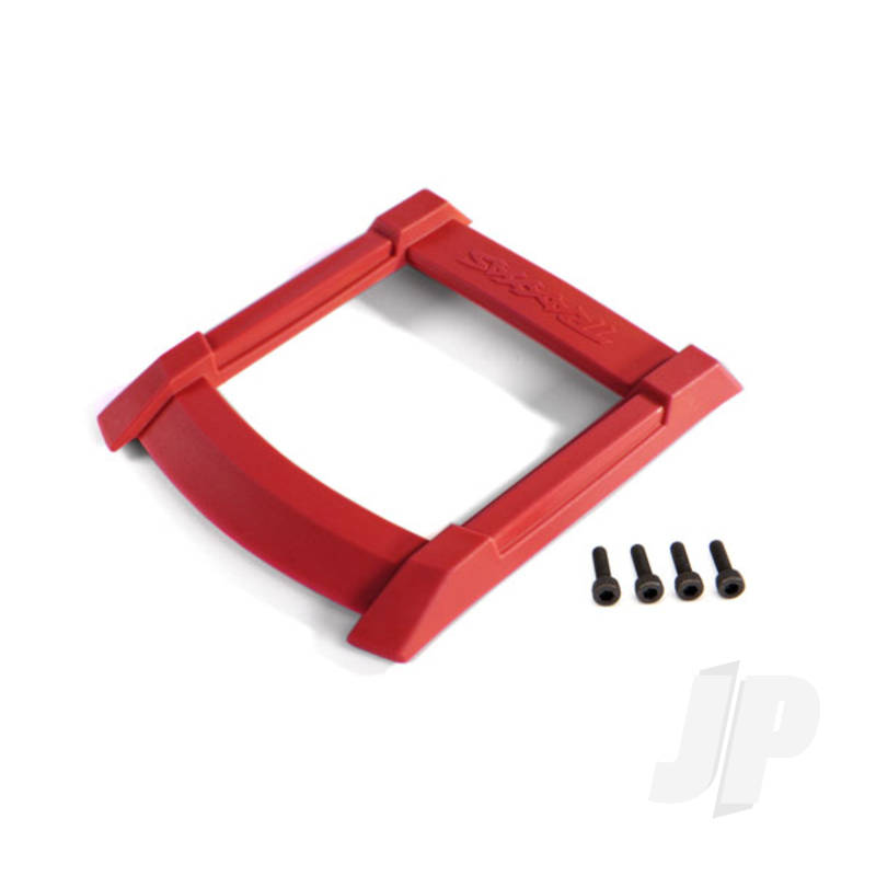 Skid plate roof (body) (red) / 3x12mm CS (4pcs)