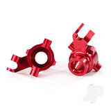 Steering blocks 6061-T6 aluminium (red-anodized) left & right