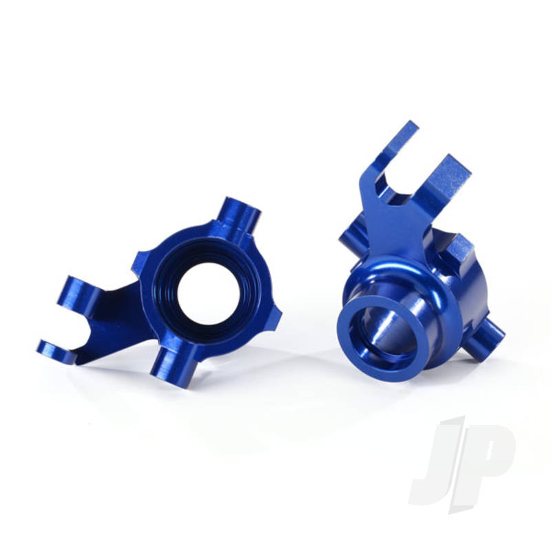 Steering blocks 6061-T6 aluminium (blue-anodized) left & right