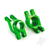 Carriers stub axle (green-anodized 6061-T6 aluminium) (rear) (2pcs)