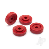 Wheel washers red (4pcs)