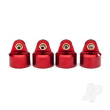 Shock caps aluminium (red-anodized) GT-Maxx shocks (4pcs)