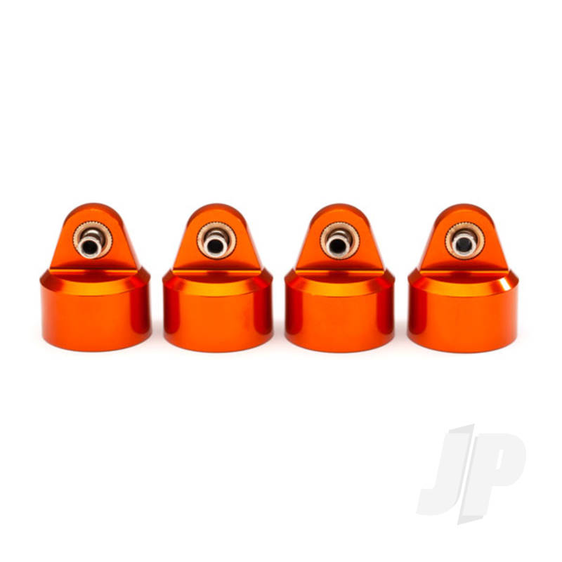 Shock caps aluminium (orange-anodized) GT-Maxx shocks (4pcs)