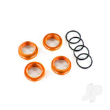 Spring retainer (adjuster) orange-anodized aluminium GT-Maxx shocks (4pcs) (assembled with o-ring)