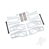 Suspension kit WideMaxx white (includes front & rear suspension arms front toe links rear shock springs)