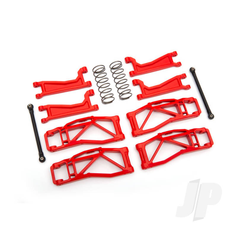 Suspension kit WideMaxx red (includes front & rear suspension arms front toe links rear shock springs)