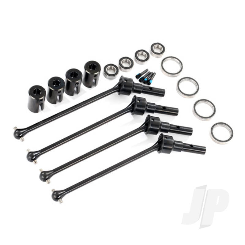 Driveshafts steel constant-velocity (assembled) front or rear (4pcs) (for use with #8995 WideMaxx suspension kit) (requires #8654 series 17mm splined wheel hubs and #7758 series 17mm nuts for a complete set)