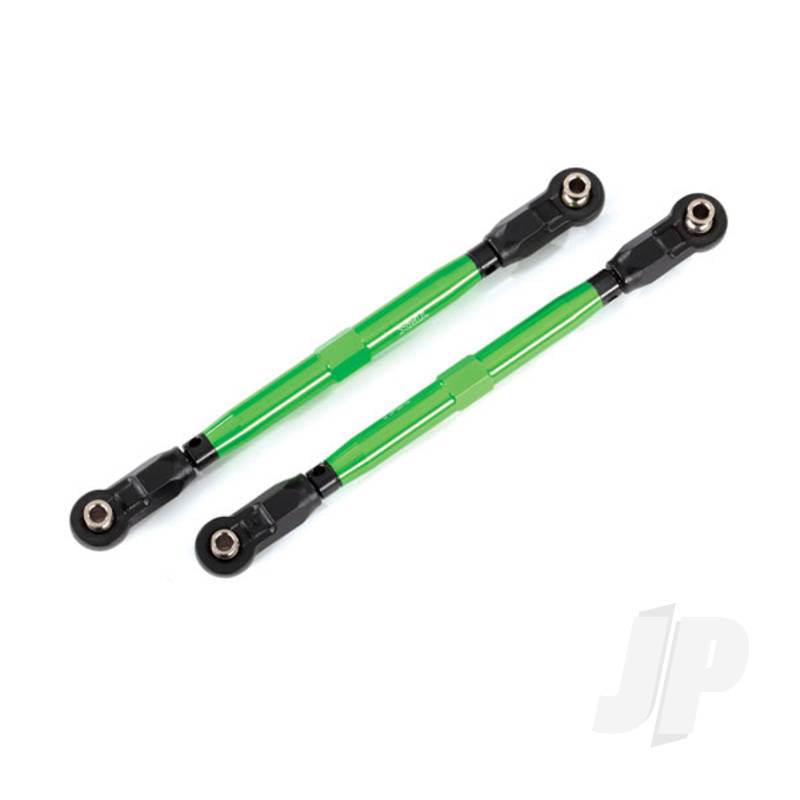 Toe links front (Tubes green-anodized 6061-T6 aluminium) (2pcs) (for use with #8995 WideMaxx suspension kit)