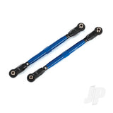 Toe links front (Tubes blue-anodized 6061-T6 aluminium) (2pcs) (for use with #8995 WideMaxx suspension kit)