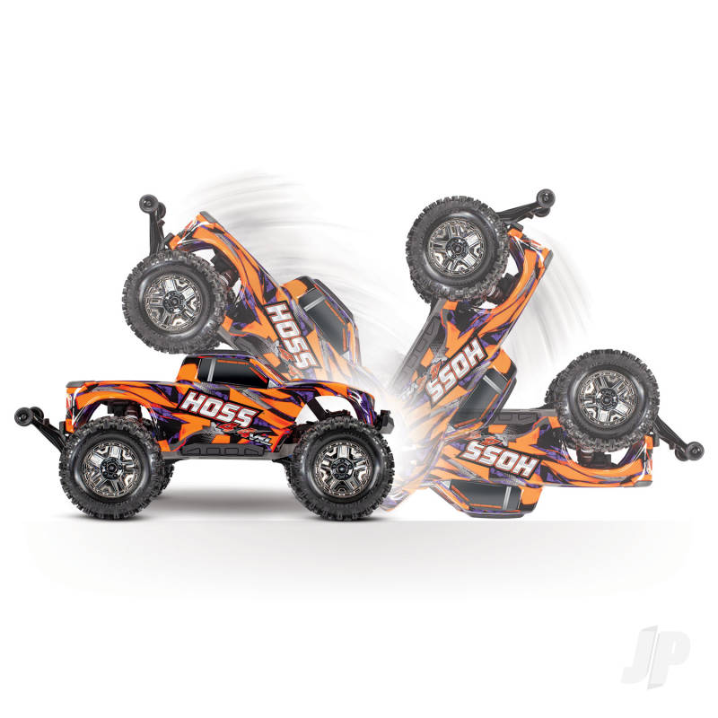 Traxxas Hoss 1:10 4x4 VXL RTR Monster Truck (TQi/TSM/ Self-Righting/ VXL-3S ESC) - Orange