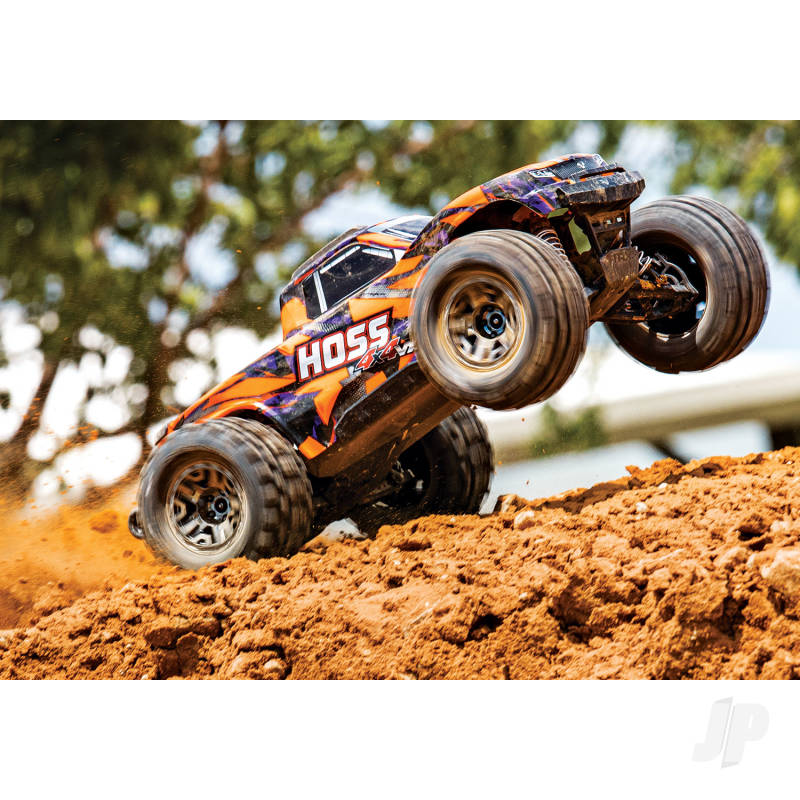 Traxxas Hoss 1:10 4x4 VXL RTR Monster Truck (TQi/TSM/ Self-Righting/ VXL-3S ESC) - Orange