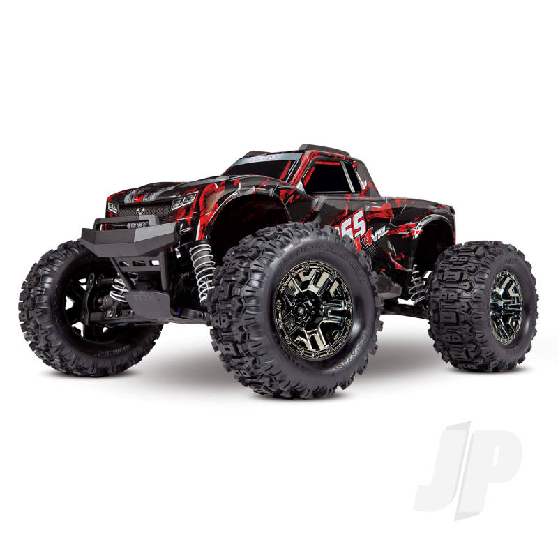 Hoss VXL 1:10 4X4 RTR Monster Truck Shadow Red (+ TQi TSM Self-Righting VXL-3S Velineon 540XL)