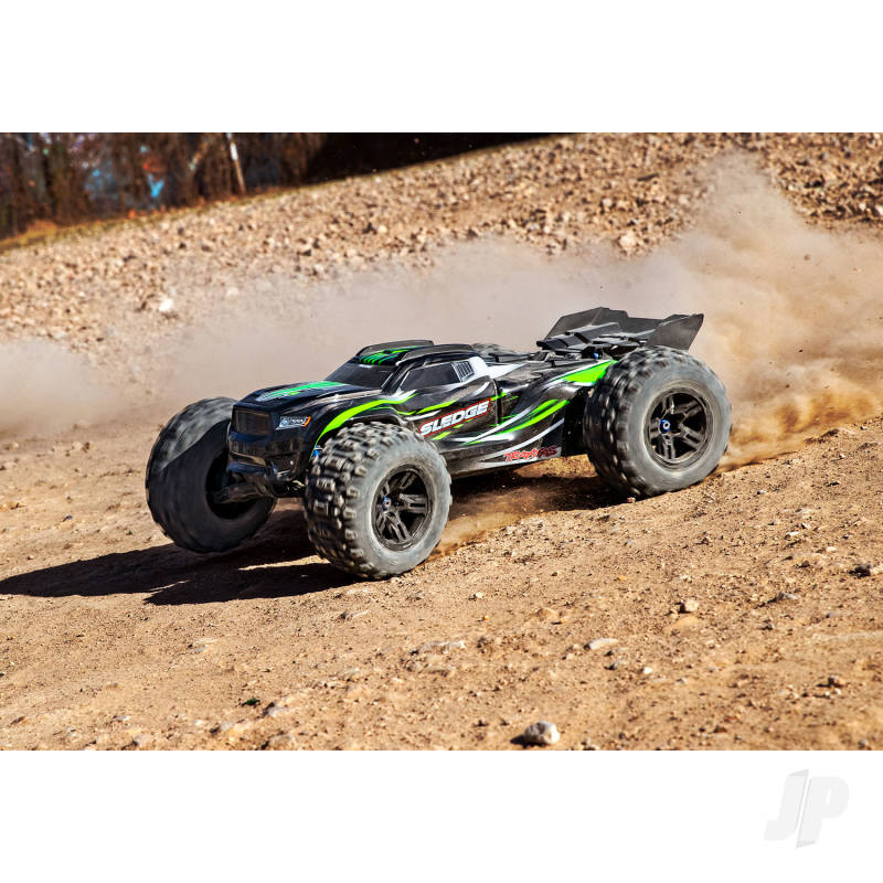 Traxxas Green - Sledge 1:8 4WD Brushless Electric Monster Truck (+ TQi/TSM/ VXL-6S)