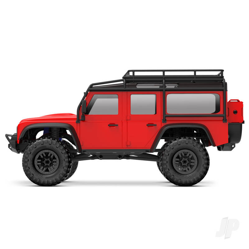 Traxxas TRX-4m Land Rover Defender 1:18 4X4 Electric Trail Crawler - Red (+ TQ 2-ch/ ECM-2.5/ Titan 87T/750mAh 2-Cell LiPo/USB Charger)