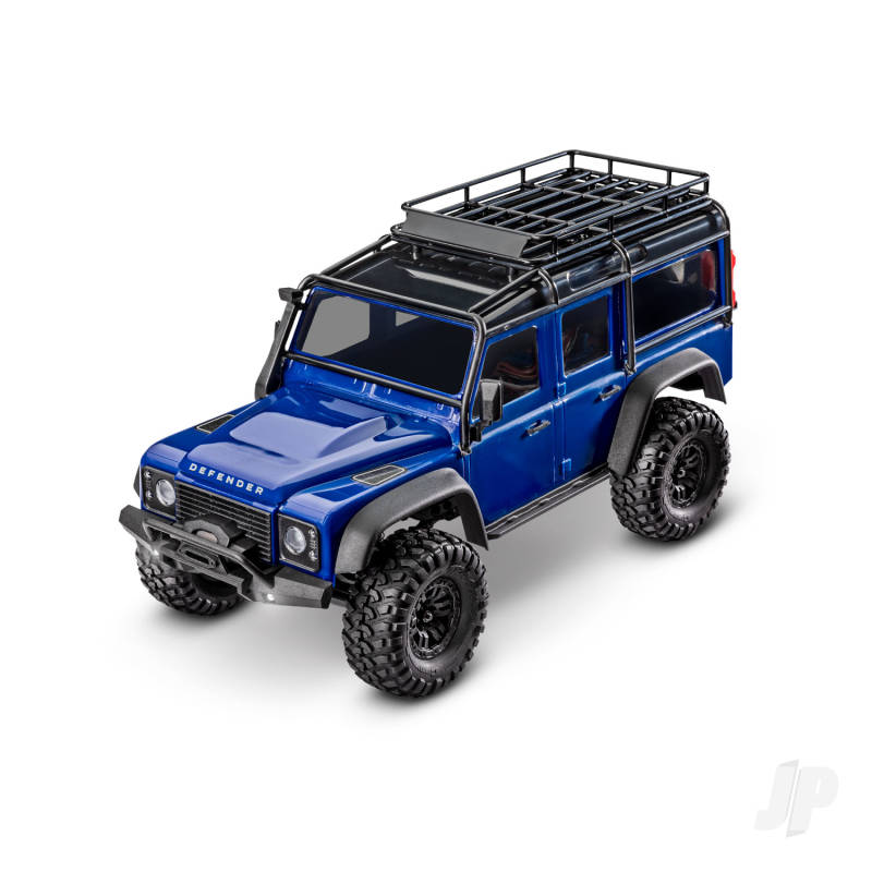 Traxxas TRX-4m Land Rover Defender 1:18 4X4 Electric Trail Crawler - Blue (+ TQ 2-ch/ ECM-2.5/ Titan 87T/750mAh 2-Cell LiPo/USB Charger)