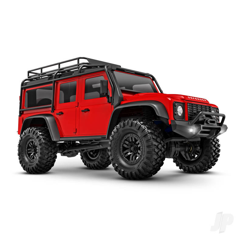 Traxxas TRX-4m Land Rover Defender 1:18 4X4 Electric Trail Crawler - Red (+ TQ 2-ch/ ECM-2.5/ Titan 87T/750mAh 2-Cell LiPo/USB Charger)