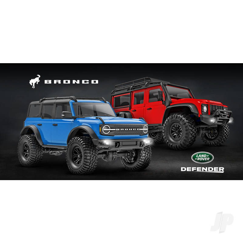 Traxxas TRX-4m 2021 Ford Bronco 1:18 4X4 Electric Trail Crawler - Blue (+ TQ 2-ch/ ECM-2.5/ Titan 87T/750mAh 2-Cell LiPo/USB Charger)