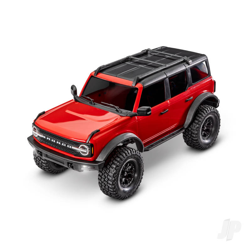 Traxxas TRX-4m 2021 Ford Bronco 1:18 4X4 Electric Trail Crawler - Red (+ TQ 2-ch/ ECM-2.5/ Titan 87T/750mAh 2-Cell LiPo/USB Charger)