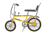 Toyway Chopper Mk 1 Bicycle is a diecast model - 1/12 scale - YELLOW