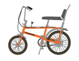 Toyway Chopper Mk 1 Bicycle is a diecast model - 1/12 scale - ORANGE