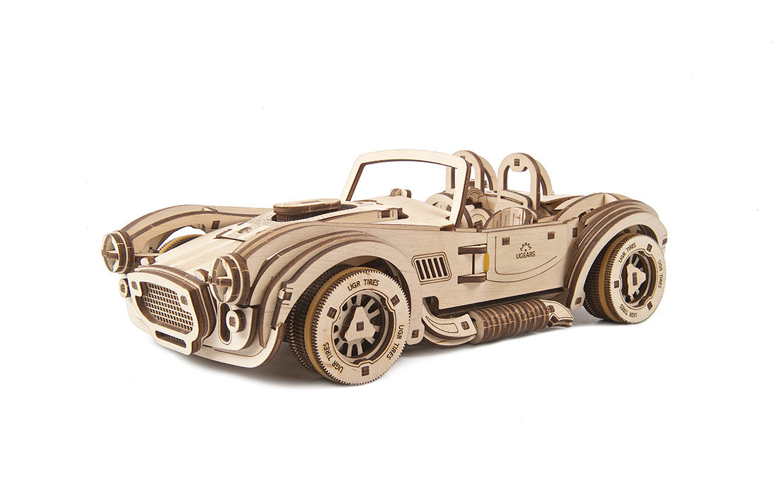 UGears Globe Wooden 3D Puzzles DRIFT COBRA RACING CAR