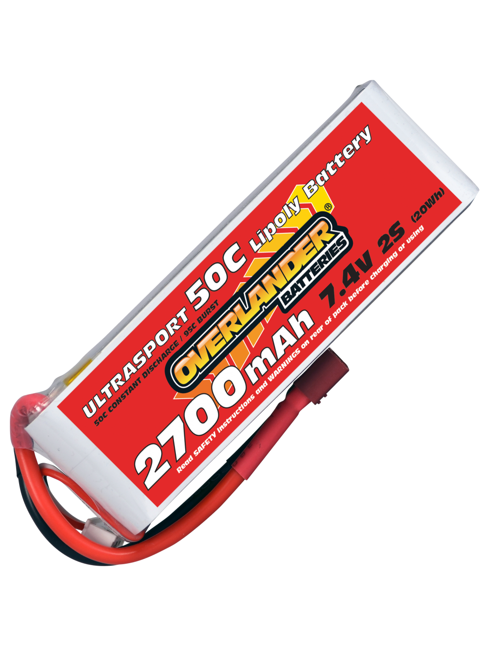 2700mAh 7.4V 2S 50C Ultrasport LiPo Battery