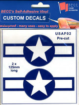 Becc US Air Force Roundel (White/Blue) 1943-1964 USAF02 150mm