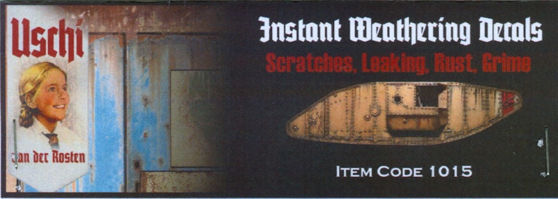 Uschi Instant Weathering Decals (Scratches Leaking Rust Grime) 105