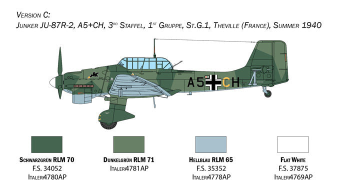 Italeri 1/48 Junkers JU-87B Stuka - Battle of Britain 80th Anniversary Edition IT2807