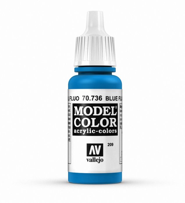 Vallejo 70736 Model Color 209 Fluorescent Blue 17ml