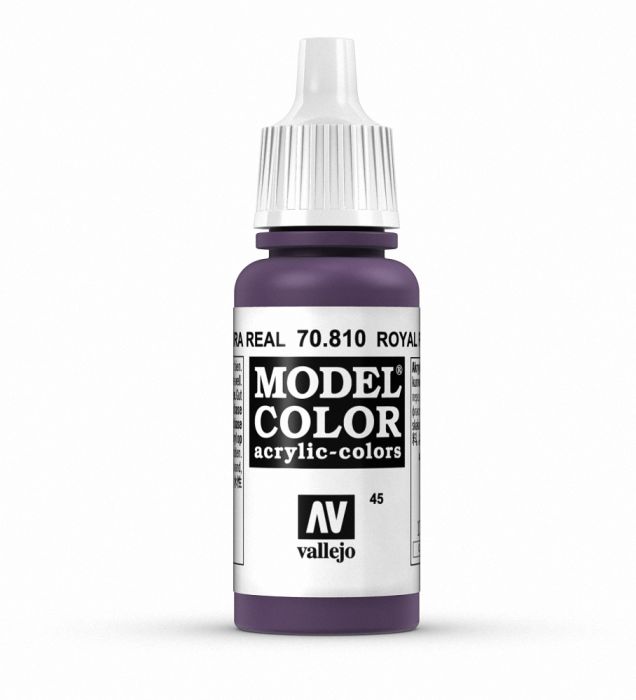 Vallejo 045 Model Color 17 ml Acrylic Paint - Royal Purple - 70.810