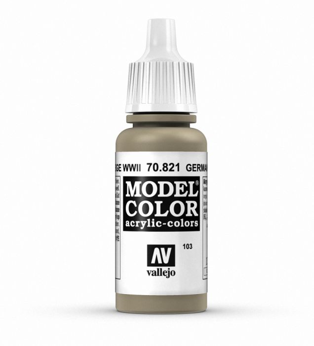 Vallejo 70821 Model Color 103 German Cam Beige WWII 17ml