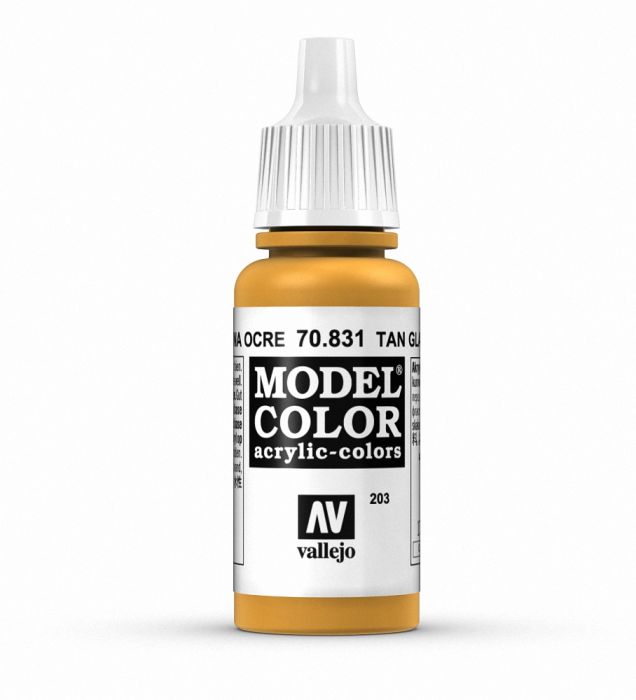 Vallejo 70831 Model Color 203 Tan Glaze 17ml