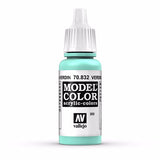 Vallejo 70832 Model Color 202 Verdigris Glaze 17ml