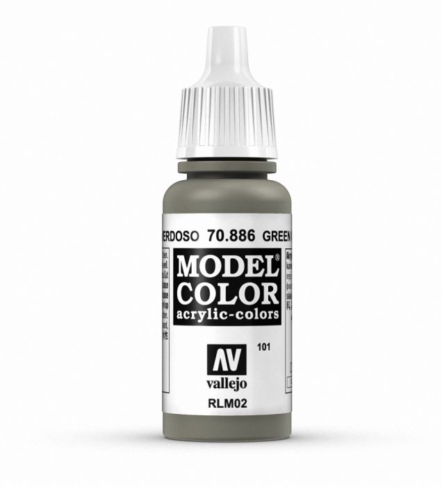 Vallejo 70886 Model Color 101 Green Grey 17ml